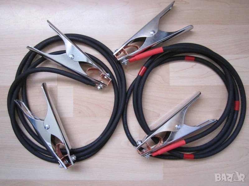 Кабели за подаване на ток: 2х 2.5м, 16mm^2 - нови, снимка 1