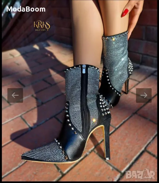 Дамски боти на ток , снимка 1