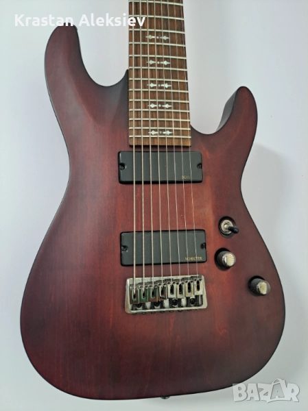 Schecter Omen 8 Walnut Satin осемструнна китара, снимка 1