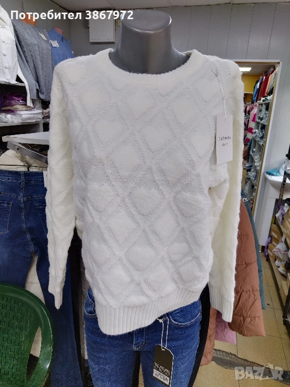 Дамска блуза памук и ангора , снимка 1