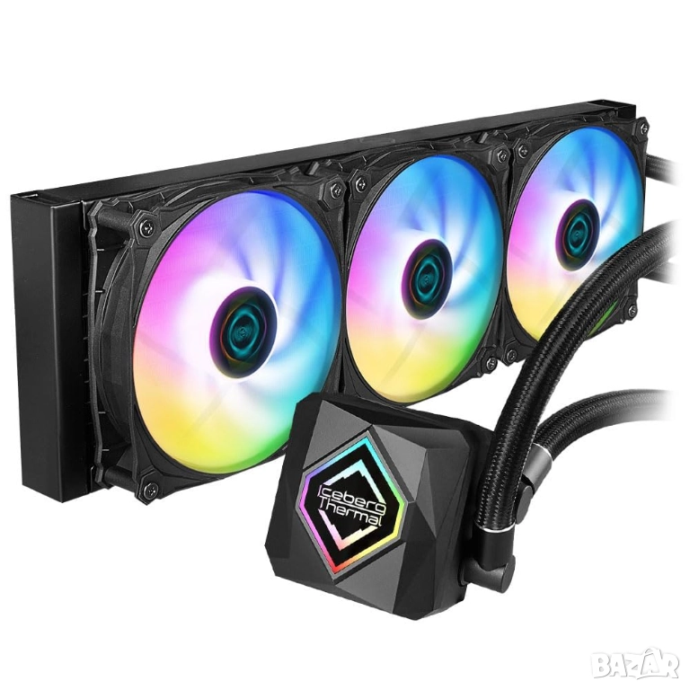 Iceberg Thermal IceFLOE Oasis 360 AIO CPU Водно охлаждане/ARGB Gen2 Fan, снимка 1