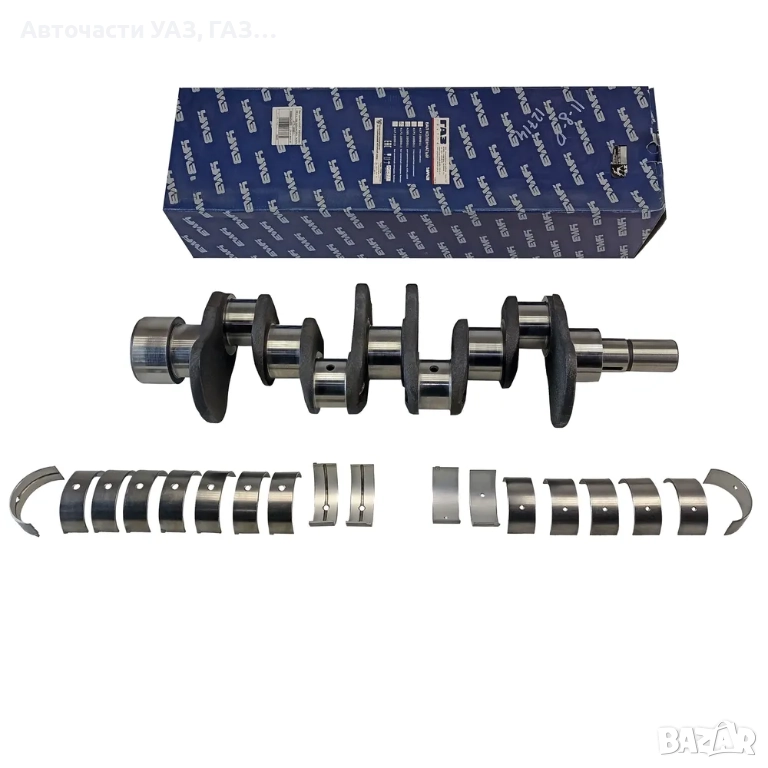 КОЛЯНОВ ВАЛ УАЗ ДВ.УМЗ-421 98 К.С. К-Т С ЛАГЕРИ ЗАВОД, снимка 1