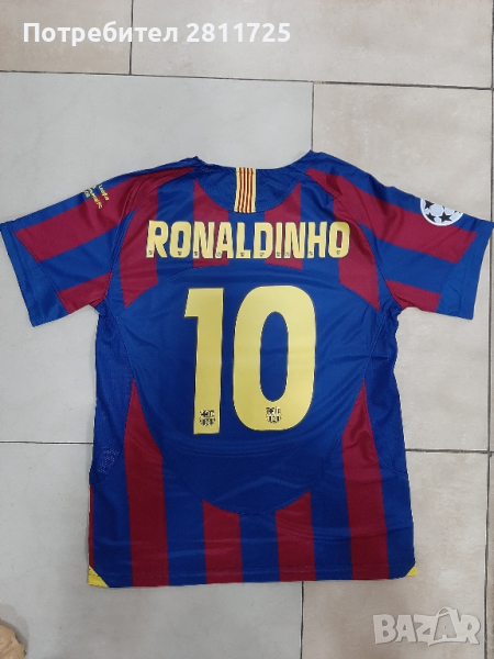 Тениска Роналдиньо Барселона ретро легенди , снимка 1