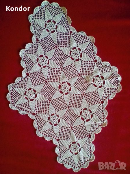 Ромбоид, плетен на една кука, снимка 1