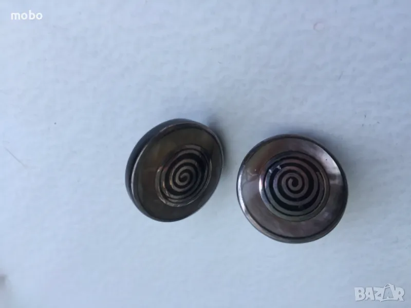 Пръстен и обици- комплект – кръгла форма – от кост, снимка 1