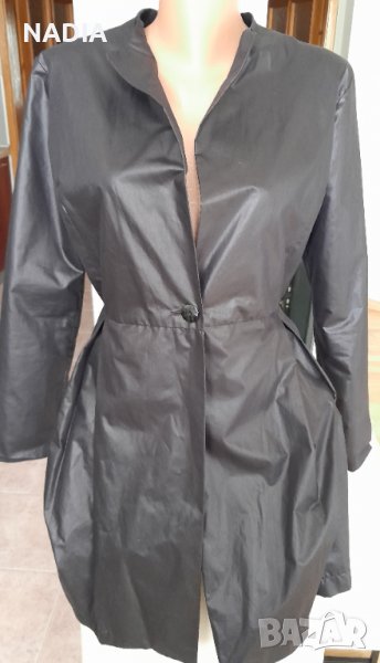 *Черен тренчкот на MEGZ, снимка 1