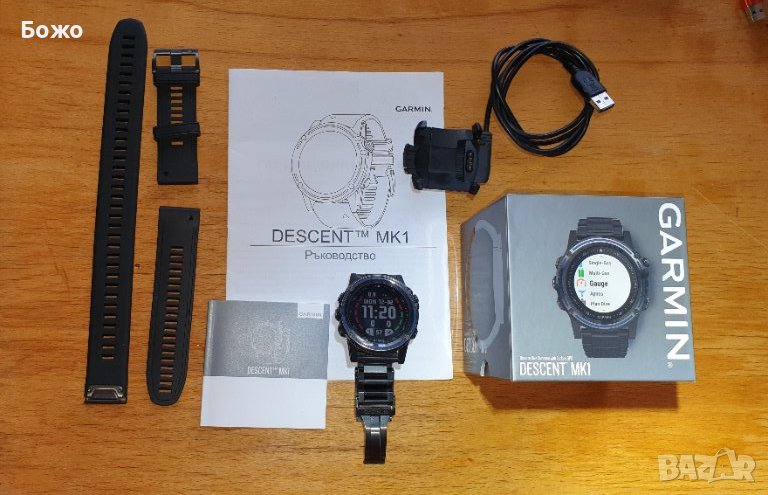  Водолазен смарт часовник Garmin Descent Mk1 Titanium (модел 010-01760-11), снимка 1