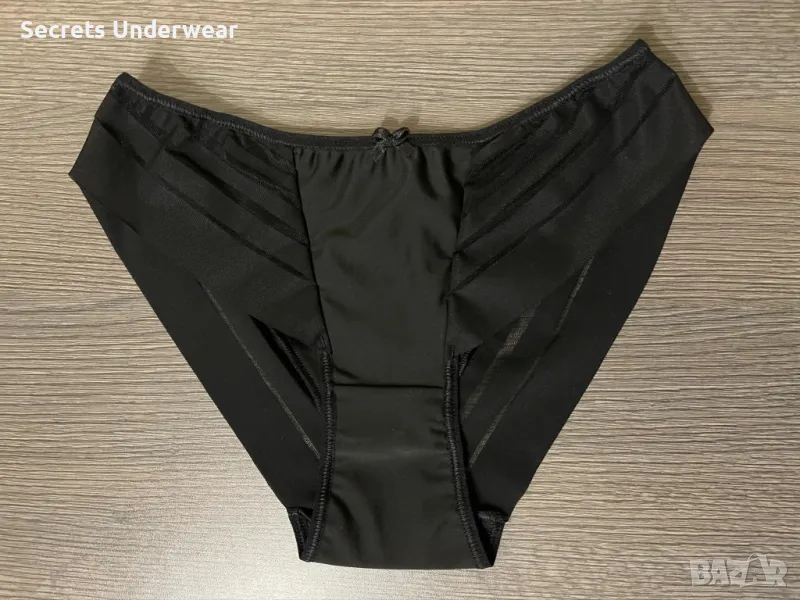 Стилни дамски бикини микрофибър и лентовидна дантела - ГРАЦИЯ, снимка 1