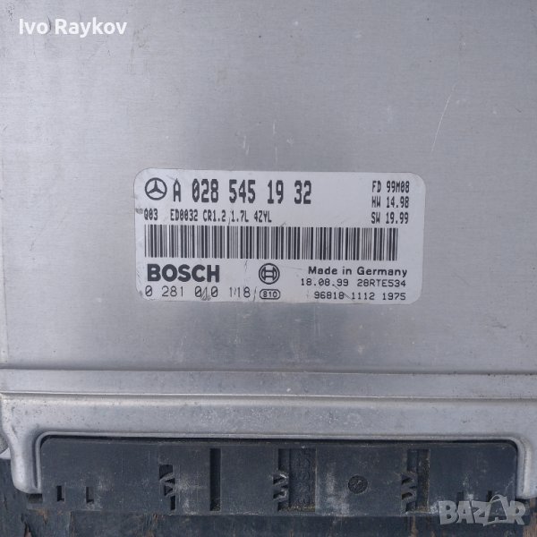 компютър ECU Mercedes A-class W168, снимка 1