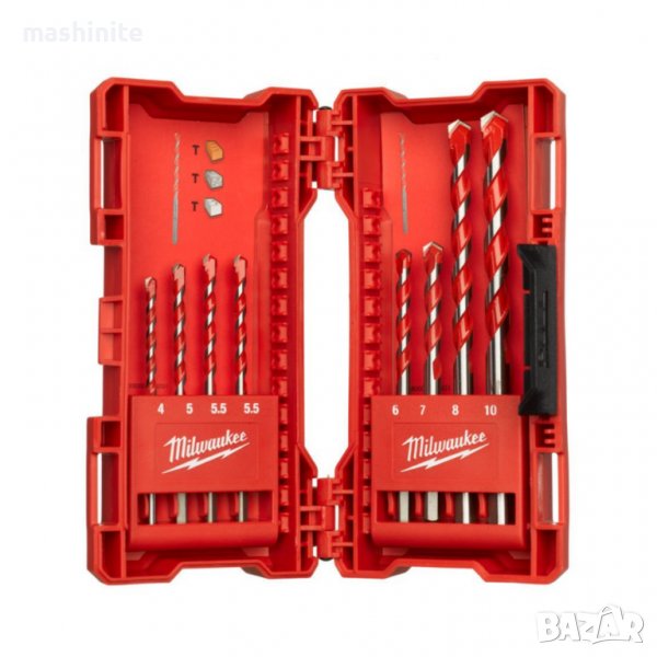 Комплект свредла за бетон Milwaukee 4932471193, 8 бр.,90-150 мм, снимка 1