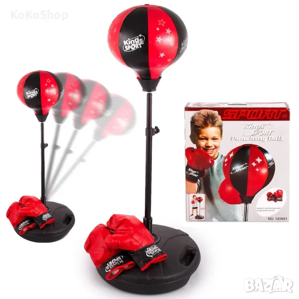 Боксова круша с ръкавици/детска боксова круша/боксова круша, снимка 1