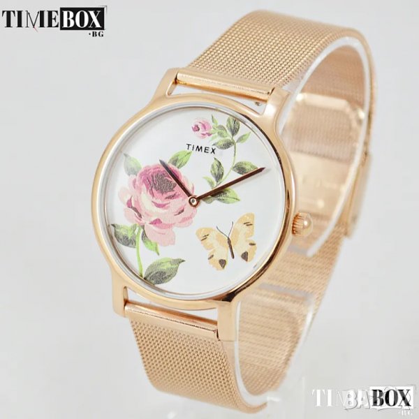 Timex Boutique TW2U19000 Floral Rose Gold, снимка 1