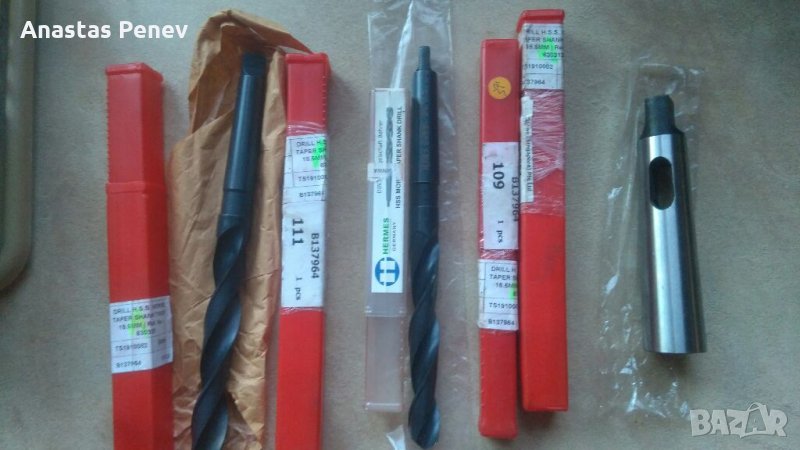Свредла коносовидна опашка 15.5 ,16.5 ,17.5 ,18.5 ,19.5мм., снимка 1