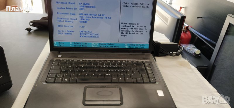 Лаптоп HP G6000 работещ за части, снимка 1