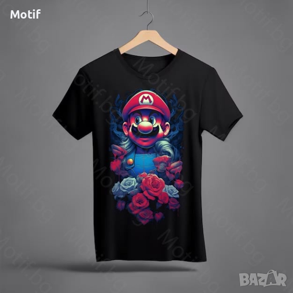 Тениска Motif с цветна щампа Super Mario 6 / Супер Марио 6, снимка 1