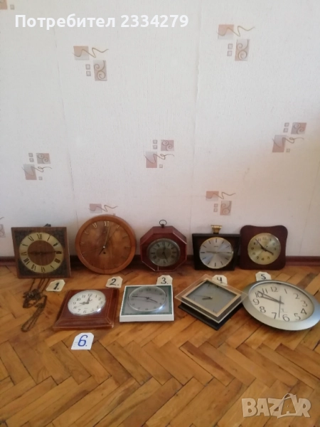 Стари стенни часовници от различни марки, държави игодиниа, снимка 1