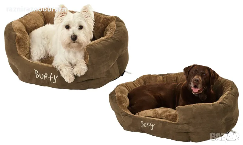 Кучешко луксозно легло с овална форма и бродирано лого Bunty, снимка 1