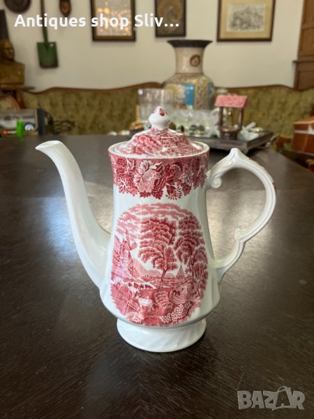 Уникално красив английски порцеланов чайник №1784, снимка 1
