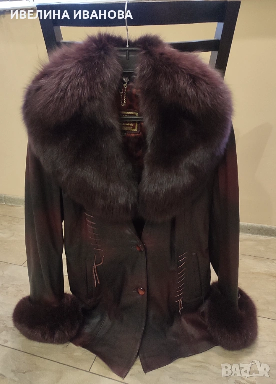 Дамско яке, естествена кожа, снимка 1