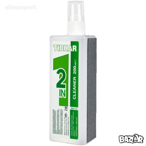 препарат за почистване на гуми за тенис на маса tibhar 2 in 1 нов почистващ препатат висок клас 200м, снимка 1