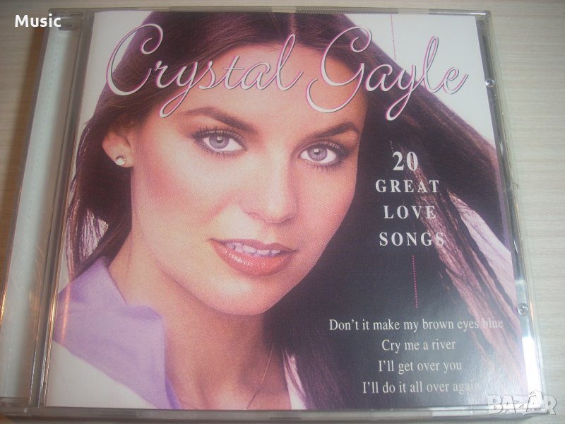 Crystal Gayle - 20 Great Love Songs - оригинален диск, снимка 1