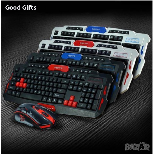 Геймърска безжична клавиатура и безжична мишка, снимка 1
