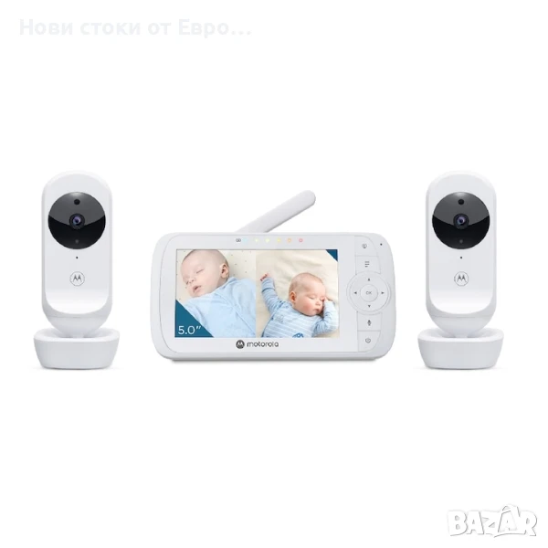 Видео бебефон с 2 камери Motorola VM35-2, снимка 1