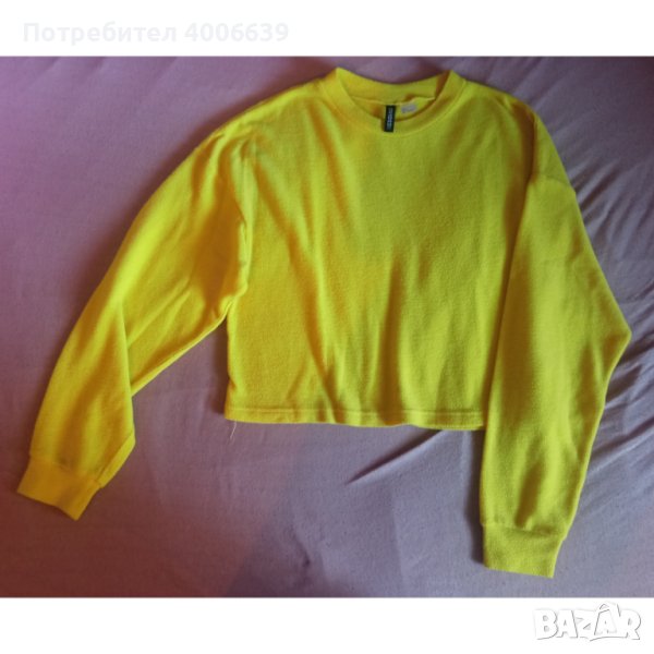 мека жълта блуза, пуловер, снимка 1
