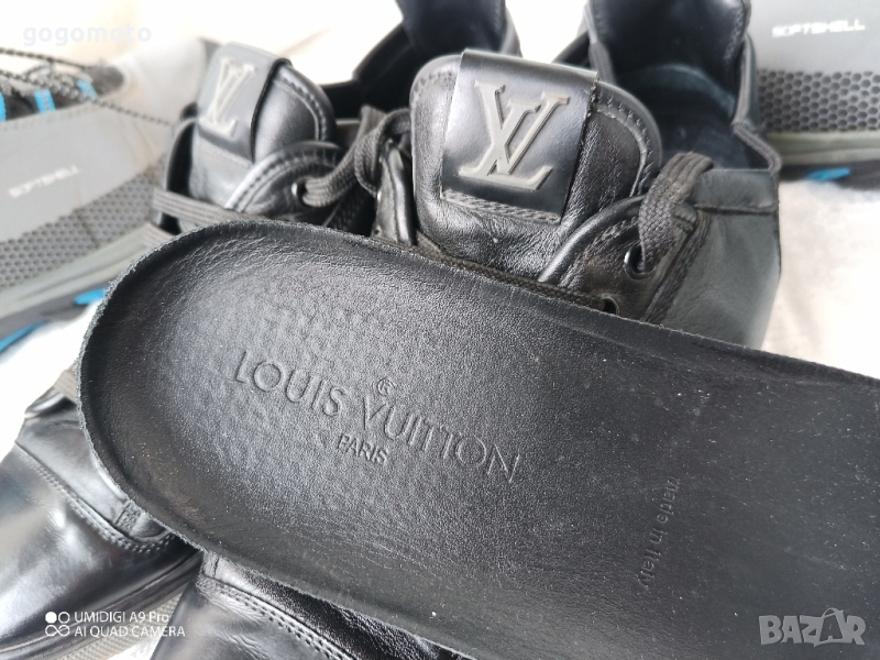 КАТО НОВИ LOUIS VUITTON® ORIGINAL LV TRAINER BLACK LEATHER SNEAKER 40 - 41, снимка 1