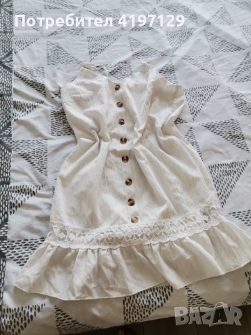 Лятна бяла рокля , снимка 1