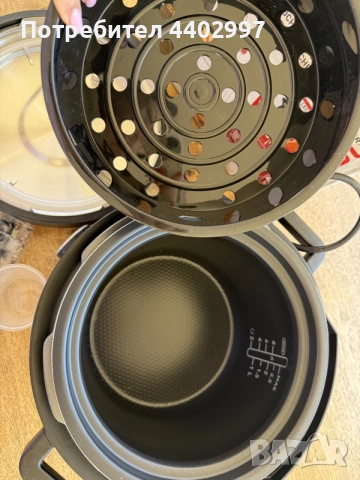 Мултикукър Под Налягане Tefal Turbo Cuisine CY754830, Черен, 5 л., снимка 6 - Мултикукъри - 56129924