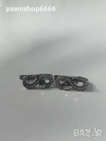 Сребърни обеци 925, снимка 3 - Обеци - 48995855