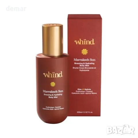 Whind Marrakech Sun Body Mist – самозанкащ мъгла с хиалуронова к-на, снимка 2 - Козметика за тяло - 55871313