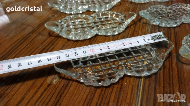 стари кристални чинийки за сервиране на сладко или др, снимка 4 - Антикварни и старинни предмети - 22989081