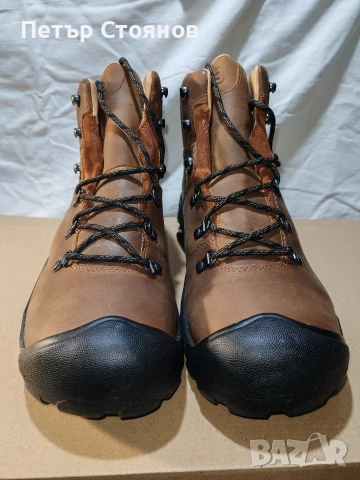 Удобни и практични мъжки боти от естествена кожа KEEN №46, снимка 4 - Мъжки боти - 53314443
