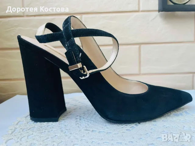 GUESS ориг.черни сандали от Англия, снимка 5 - Сандали - 50008932