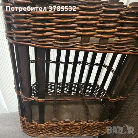 дървена кошница за бутилки, цветя, снимка 3 - Декорация за дома - 55965218