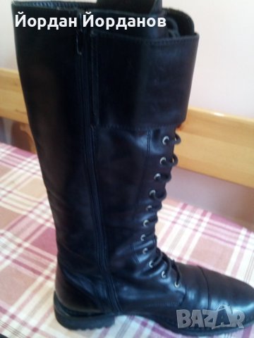 Дамски кожени ботуши 40 номер, снимка 10 - Дамски ботуши - 39833208