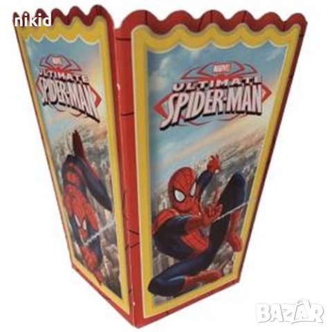 Spiderman Спайдърмен Парти кутия за дребни лакомства пуканки и др, снимка 3 - Кутии за храна - 19715832