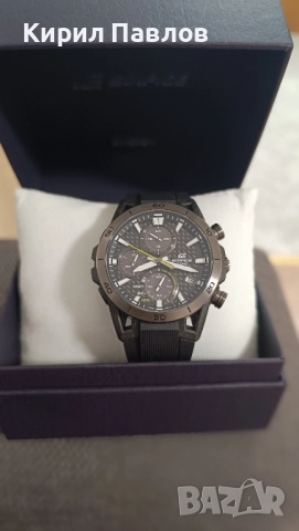 Casio Edifice 44mm Solar - Sapphire - Carbon, снимка 2 - Мъжки - 51773039