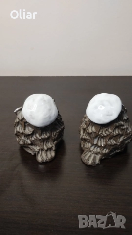 Изключително сладки фигурки на бухалчета. Арт керамика., снимка 4 - Статуетки - 52031857