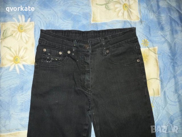 Черни дънки, снимка 2 - Детски панталони и дънки - 39193592