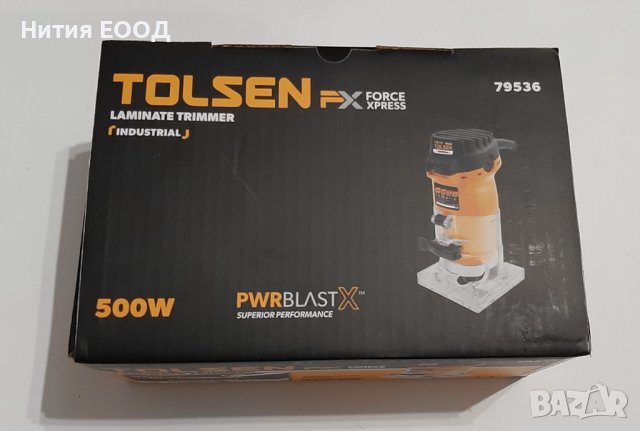 Фреза за кантове Tolsen Force Xpress 79536, 500W, цанга ф6mm, снимка 3 - Други инструменти - 38750811