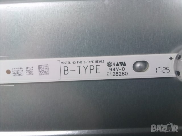 Подсветка vestel 43 fhd B-type rev0.8  vestel 43 fhd A-type rev0.8, снимка 3 - Части и Платки - 30660938