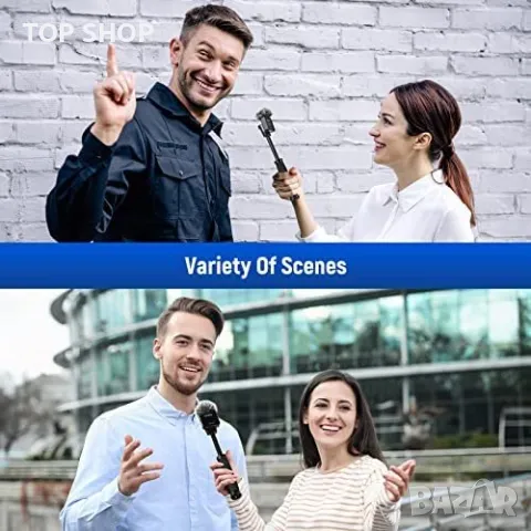 Нова телескопична стойка трипод за микрофон RODE DJI SmallRig Mic Влог, снимка 7 - Слушалки и портативни колонки - 49919359