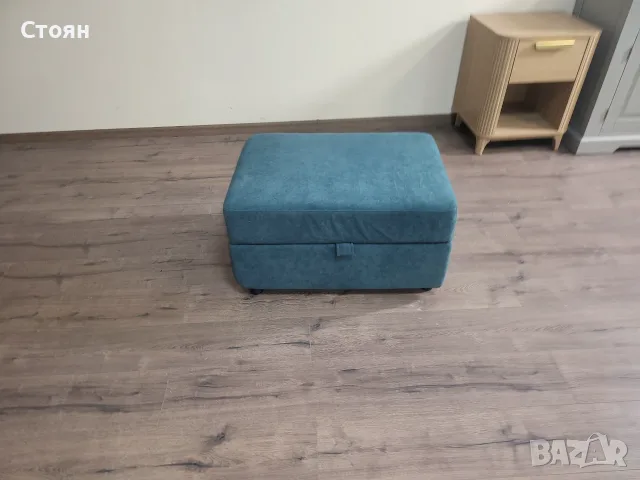 Синя табуретка от плат с фунция ракла