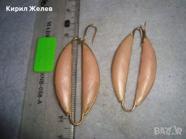 ЧИФТ ВИНТИДЖ АР ДЕКО СТИЛ СТАРИ с ПОЗЛАТА ОБЕЦИ от ПОЛИМЕРНА ГЛИНА ХЕНД МЕЙД БИЖУ 31379