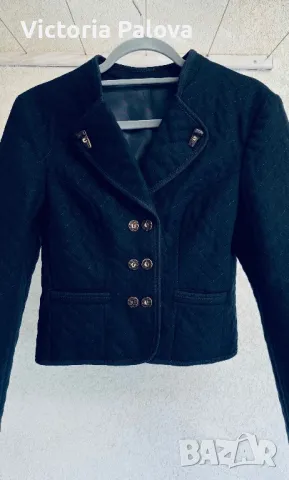 Късо сако H. MOSER  вълна лоден, снимка 2 - Сака - 47672438