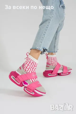 Balmain Дамски Маратонки Тип Чорап🔝Дамски Спортни Обувки Тип Чорап Белмейн - 5 Цвята Код E206, снимка 2 - Маратонки - 50410142