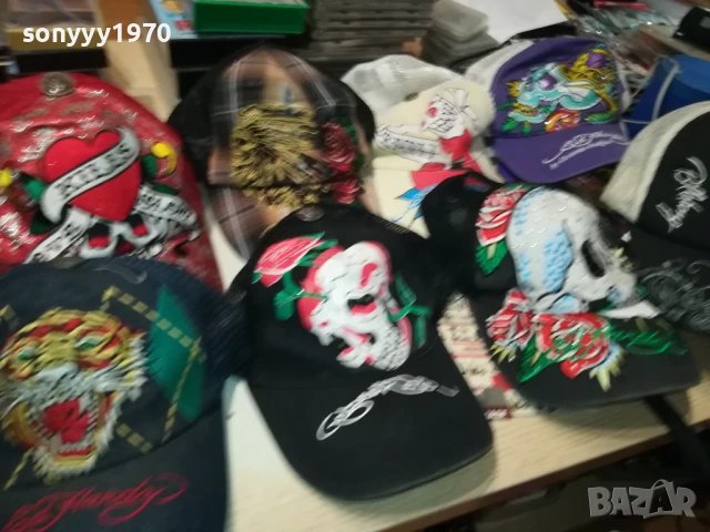 ED HARDY 45ЛВ ЗА 1БР-МАРКОВИ ШАПКИ 1608251619, снимка 3 - Шапки - 51385484